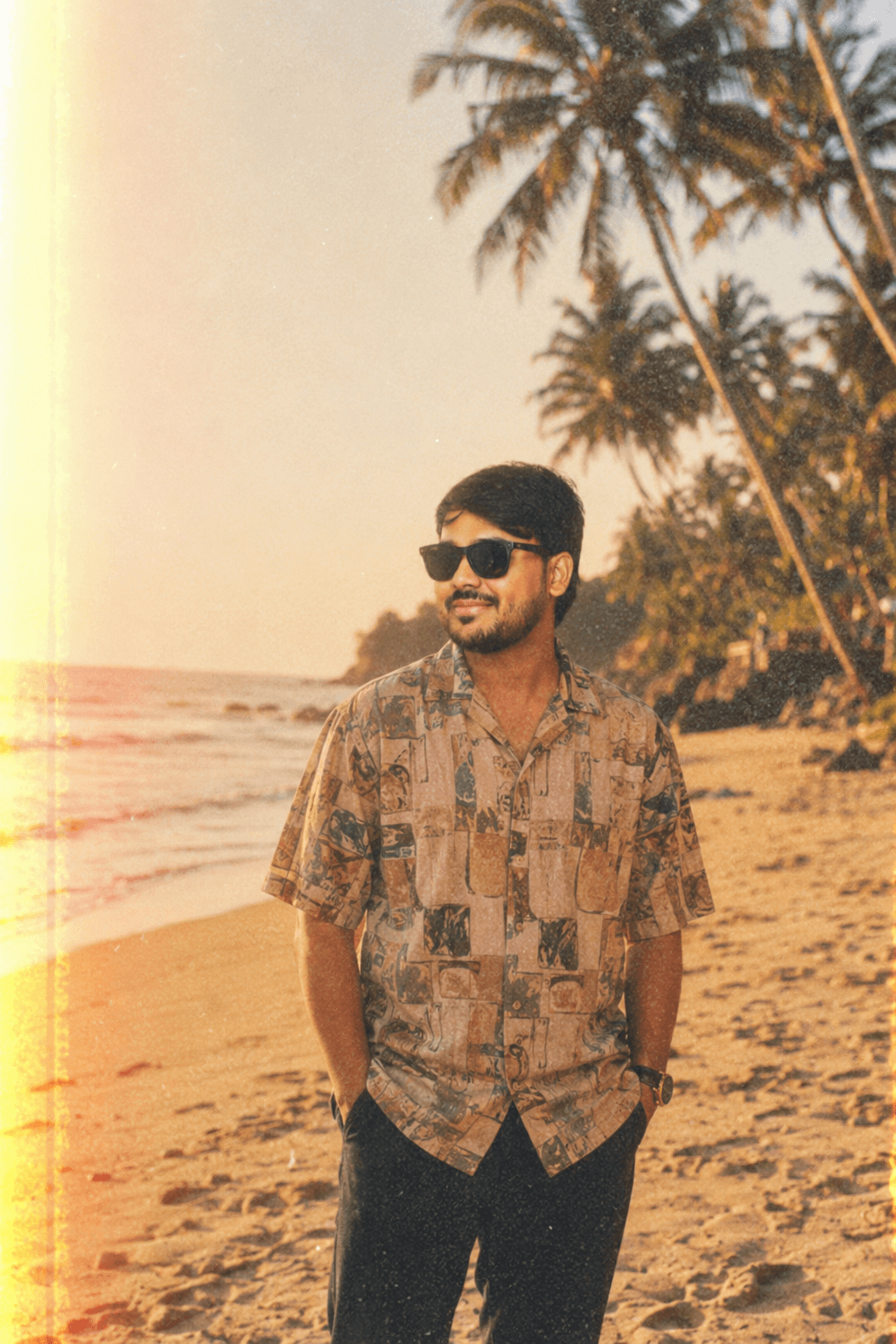 1990s Vintage Film Beach Portrait — Kodak Portra 400 ChatGPT Prompt